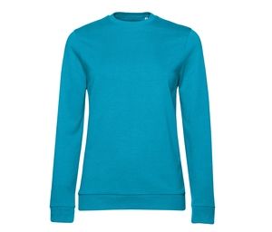 B&C BCW02W - Dames crewneck Hawaiian Blue