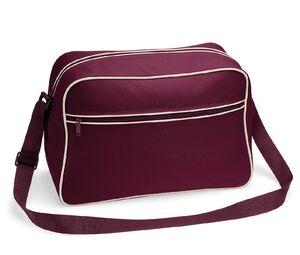 Bag Base BG140 - Retro Schouder Tas Burgundy / Sand