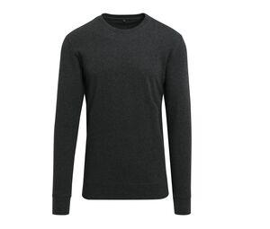 Build Your Brand BY010 - Lichtgewicht sweater met ronde hals Charcoal