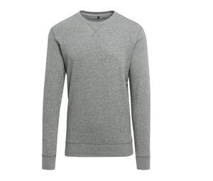 Build Your Brand BY010 - Lichtgewicht sweater met ronde hals Heather Grey