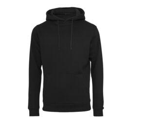 Build Your Brand BY011 - Zware sweater met capuchon Black