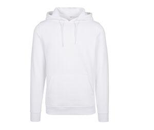 Build Your Brand BY011 - Zware sweater met capuchon White