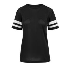 Build Your Brand BY033 - Dames T-shirt van mesh Black / White