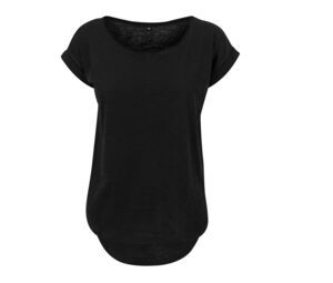 Build Your Brand BY036 - Dames T-shirt met lange rug Black