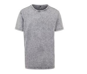 Build Your Brand BY070 - Vervaagd heren t-shirt Grey / Black