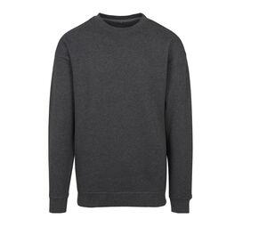 Build Your Brand BY075 - Ronde nek heren sweater Charcoal