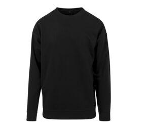 Build Your Brand BY075 - Ronde nek heren sweater Black