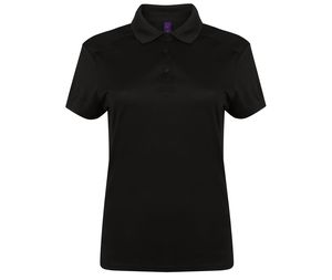 Henbury HY461 - Polo dames polyester stretch Black