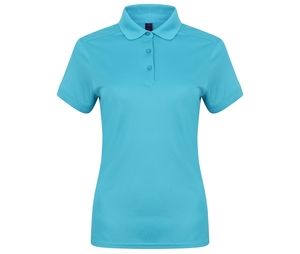Henbury HY461 - Polo dames polyester stretch Turquoise