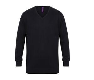 Henbury HY720 - Sweater V-hals heren Navy