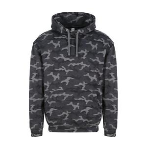 AWDIS JH014 - Camouflage sweater met capuchon Black Camo
