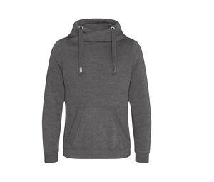 AWDIS JH021 - Gekruisde nek sweater Charcoal