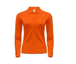 JHK JK216 - 200 dames polo met lange mouwen Orange