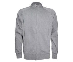 JHK JK296 - Sweater grote rits Mixed Grey