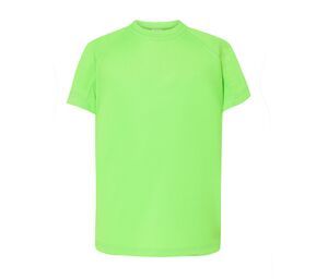 JHK JK902 - Kinderen sport T-shirt Lime Fluor