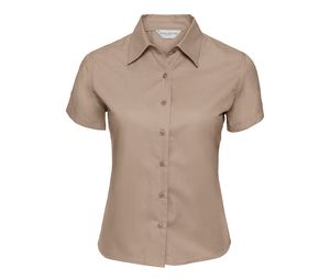 Russell Collection JZ17F - Dames Classic Twill Overhemd Khaki