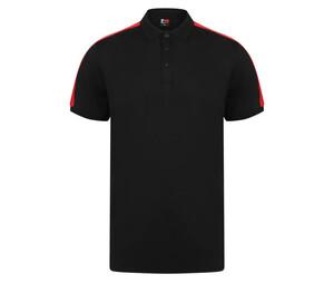 Finden & Hales LV381 - Polo stretch contrast Black / Red