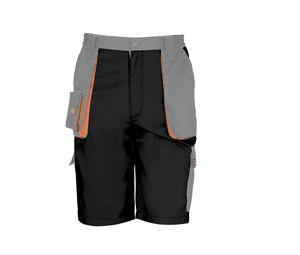 RESULT RS319 - Werkkleding lichtgewicht shorts Black / Grey / Orange