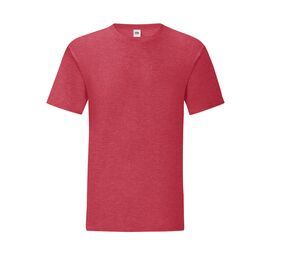 Fruit of the Loom SC150 - ICONIC T-shirt Heren Heather Red