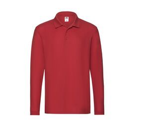 Fruit of the Loom SC384 - Premium Polo Lange Mouw (63-310-0) Red