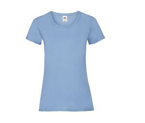Fruit of the Loom SC600 - Dames valueweight t-shirt Sky Blue