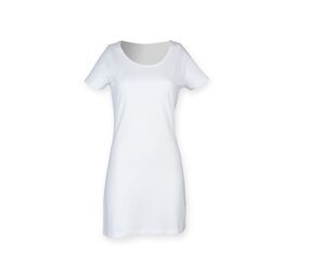 Skinnifit SK257 - T-Shirt Jurk White