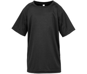 Spiro SP287J - AIRCOOL ademend t-shirt voor kinderen Black