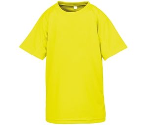 Spiro SP287J - AIRCOOL ademend t-shirt voor kinderen Flo Yellow