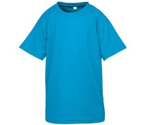 Spiro SP287J - AIRCOOL ademend t-shirt voor kinderen Ocean Blue