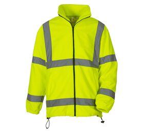 Yoko YKK08 - Dikke fleecejas met hoge zichtbaarheid Hi Vis Yellow