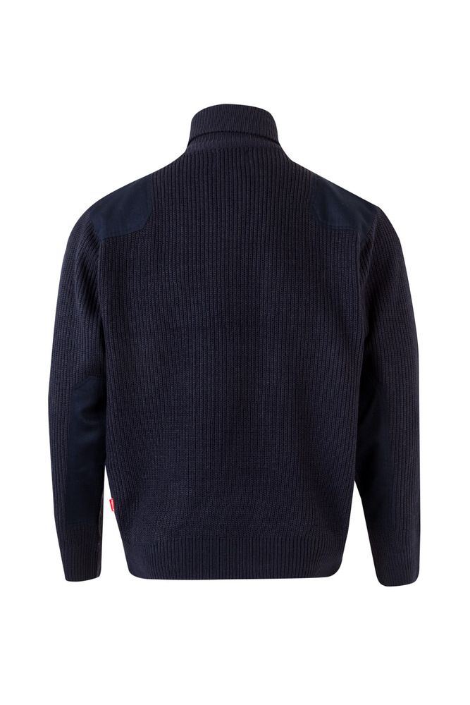 Velilla 101 - QUARTER ZIP KNITTED JUMPER