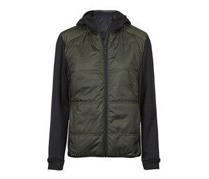 TEE JAYS TJ9113 - Womens' 2-fabric hooded jacket Deep Green/Black